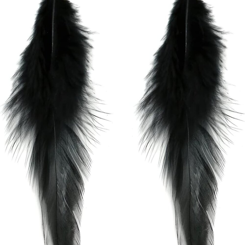 Long Feather Earrings for Women, Boho Bohemian Earrings Multicolor Tassel Handma
